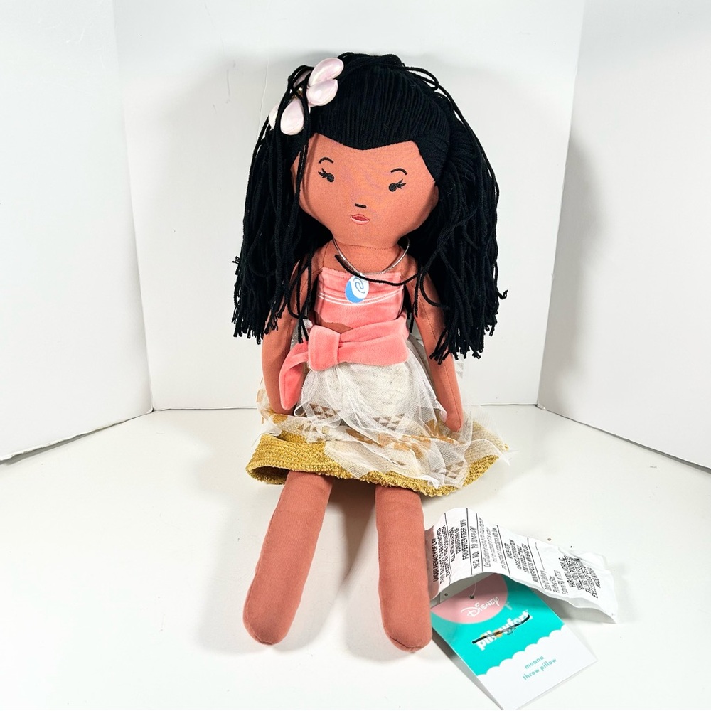 Pillowfort Disney Princess Moana Plush Doll Moana Throw Pillow